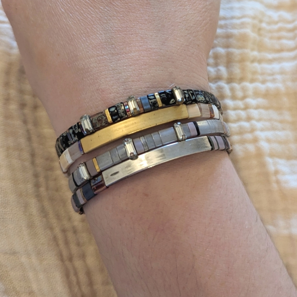 Scout Miyuki Bracelet stack